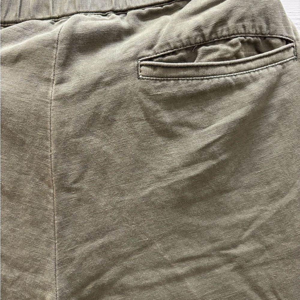 Armani Exchange olive green linen cargo pants - loose 31 - Picture 6 of 6